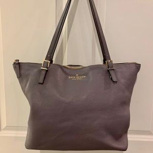 Kate Spade Large Leather Tote with Zipper